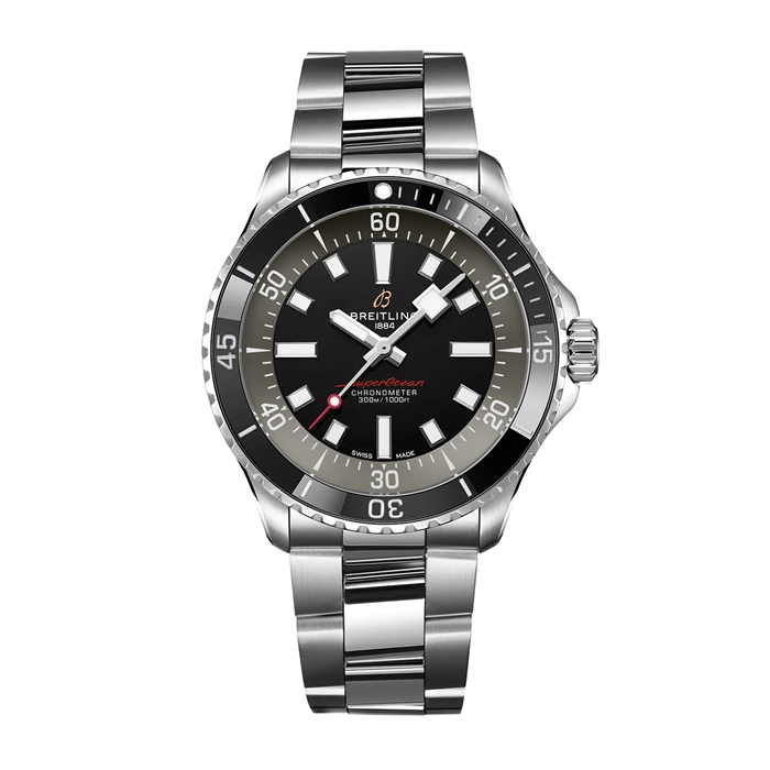 Breitling Superocean 42mm UK Edition Montre Hommes Gris Acier Inoxydable A173757A1B1A1