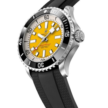 Breitling Superocean Automatic Code Yellow UK Edition 46mm Montre Homme Caoutchouc Jaune A173781A1I1S1 – Image 2