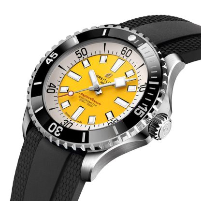 Breitling Superocean Automatic Code Yellow UK Edition 46mm Montre Homme Caoutchouc Jaune A173781A1I1S1 – Image 3