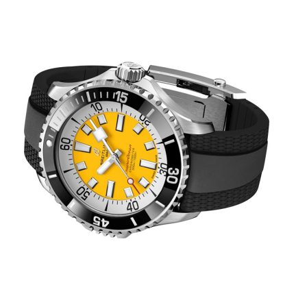 Breitling Superocean Automatic Code Yellow UK Edition 46mm Montre Homme Caoutchouc Jaune A173781A1I1S1 – Image 4