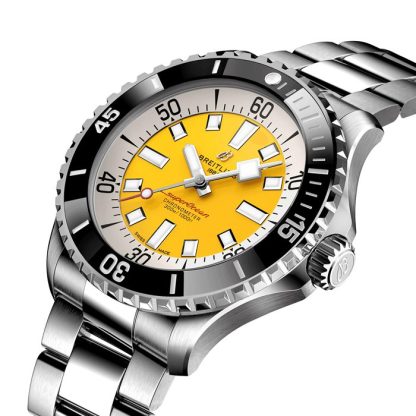 Breitling Superocean Automatic Code Yellow UK Edition 46mm Montre Homme Jaune A173781A1I1A1 – Image 3