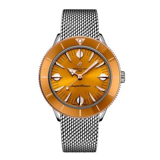 Breitling Superocean Heritage '57 Highlands Capsule 38mm Montre Homme Jaune 2 Bracelets U10340281I1A1