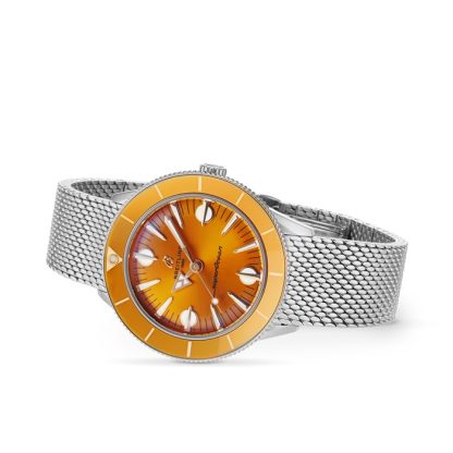 Breitling Superocean Heritage '57 Highlands Capsule 38mm Montre Homme Jaune 2 Bracelets U10340281I1A1 – Image 5