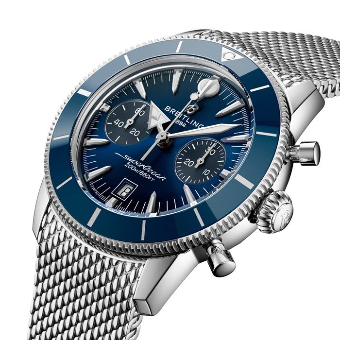 Breitling Superocean Heritage B01 Chronograph 42mm Montre Homme Bleu AB0156161C1A1 – Image 3
