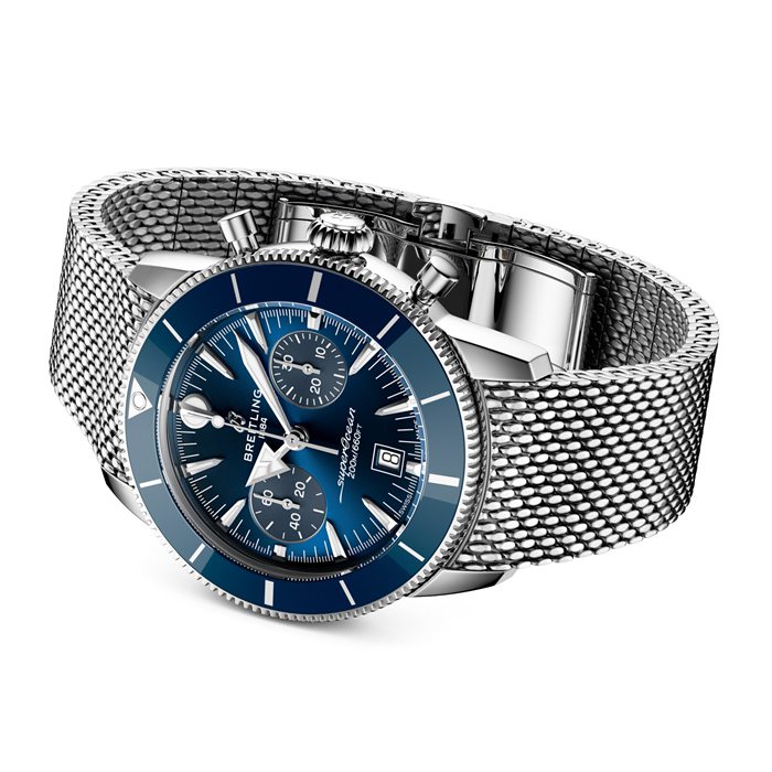 Breitling Superocean Heritage B01 Chronograph 42mm Montre Homme Bleu AB0156161C1A1 – Image 4