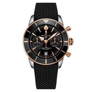 Breitling Superocean Heritage B01 Chronograph 42mm Montre Homme Caoutchouc Noir UB0156H11B1S1