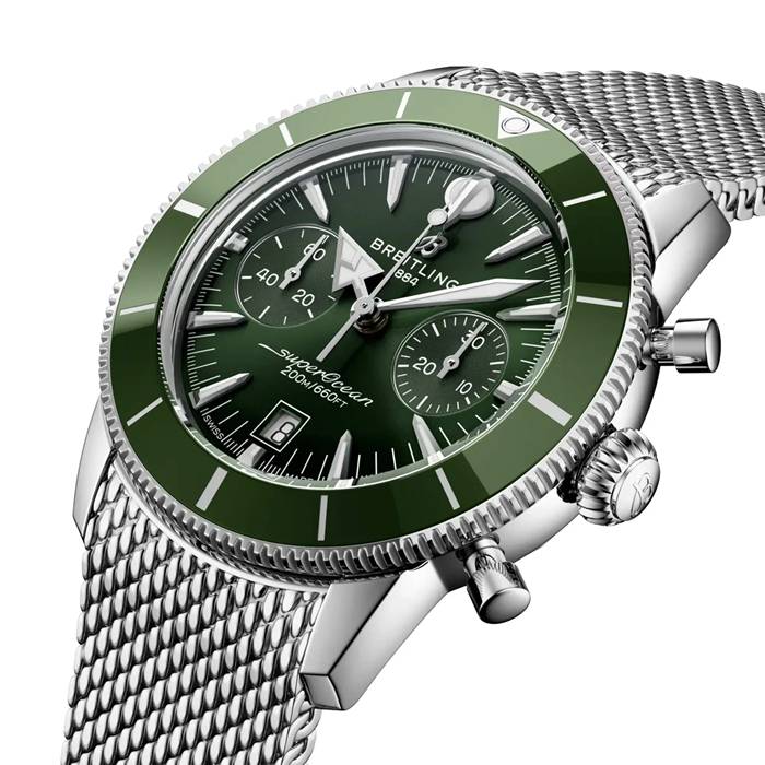 Breitling Superocean Heritage B01 Chronograph 42mm Montre Homme Vert AB0156361L1A1 – Image 3