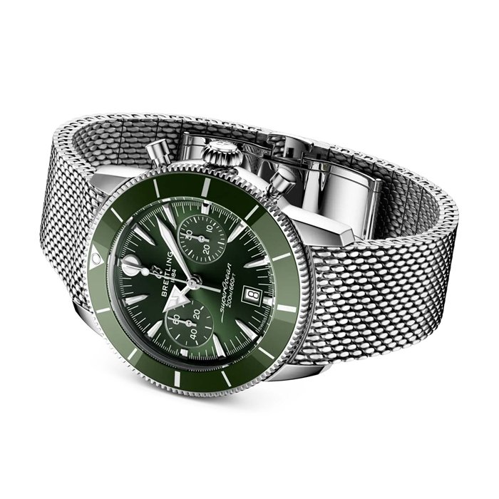 Breitling Superocean Heritage B01 Chronograph 42mm Montre Homme Vert AB0156361L1A1 – Image 4
