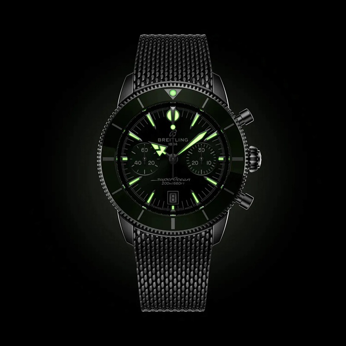Breitling Superocean Heritage B01 Chronograph 42mm Montre Homme Vert AB0156361L1A1 – Image 5
