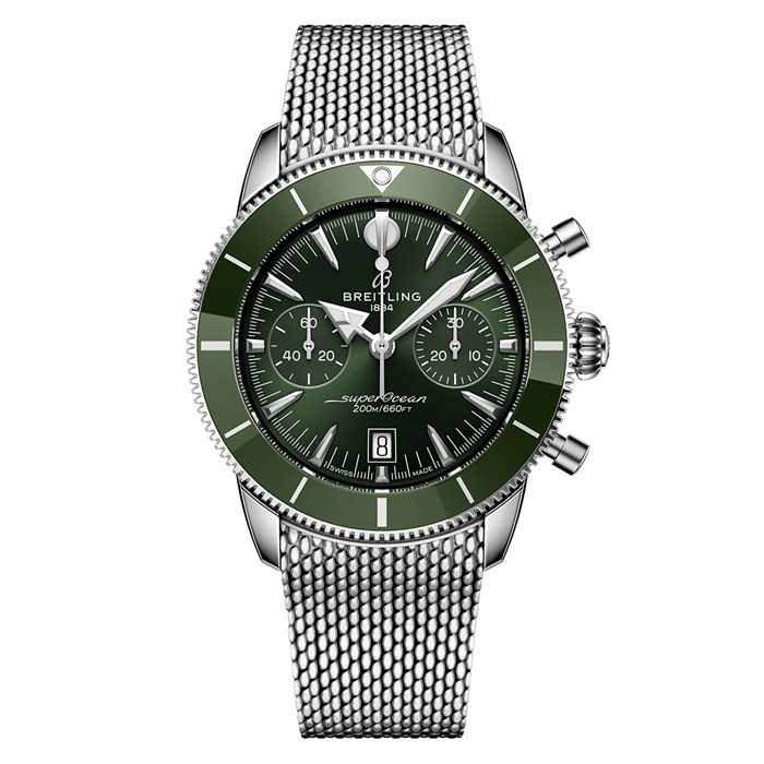 Breitling Superocean Heritage B01 Chronograph 42mm Montre Homme Vert AB0156361L1A1