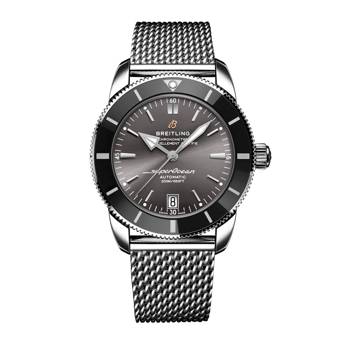 Breitling Superocean Heritage B20 Automatic 42mm UK Edition Montre Homme Gris Acier Inoxydable AB20102B1B1A1