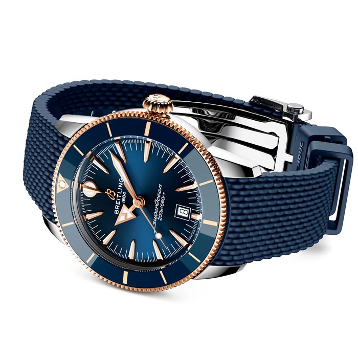 Breitling Superocean Heritage B31 Automatic 44mm Montre Homme Caoutchouc Bleu UB3112161C1S1 – Image 4