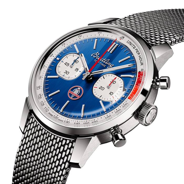 Breitling Top Time B01 Classic Cars Shelby Cobra 41mm Montre Hommes Bracelet Maille AB01763A1C1A1 – Image 2