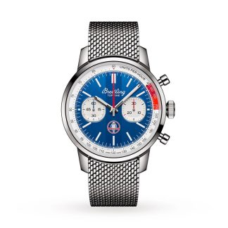 Breitling Top Time B01 Classic Cars Shelby Cobra 41mm Montre Hommes Bracelet Maille AB01763A1C1A1