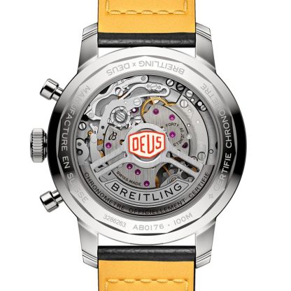 Breitling Top Time B01 Deus 41mm Montre Homme Cuir AB01765A1B1X1 – Image 2