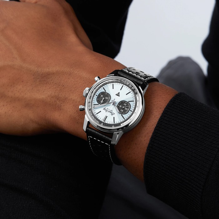 Breitling Top Time B01 Triumph 41mm Montre Homme Cuir AB01764A1C1X1 – Image 3