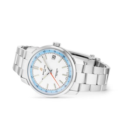Breitling Top Time B31 38mm Montre Homme Blanc Acier inoxydable AB3113281A1A1 – Image 3