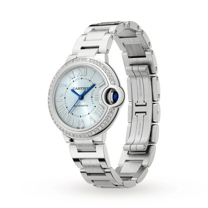Cartier Montre Ballon Bleu De Cartier 33mm Mouvement Automatique Acier Diamants W4BB0028 – Image 2
