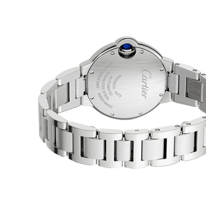 Cartier Montre Ballon Bleu De Cartier 33mm Mouvement Automatique Acier Diamants W4BB0028 – Image 3