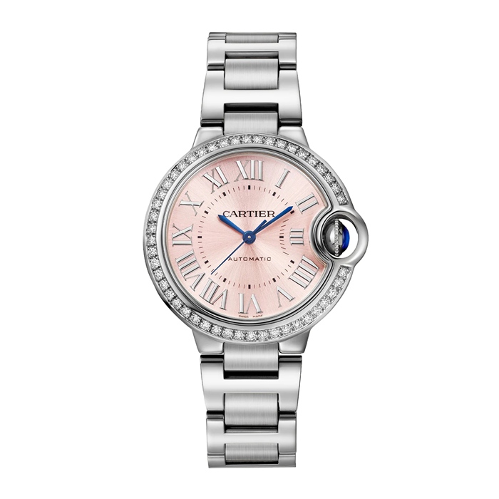 Cartier Montre Ballon Bleu De Cartier 33mm Remontage Automatique Boîtier Acier W4BB0037