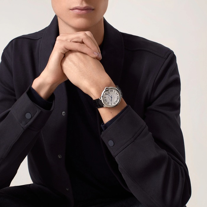 Cartier Montre Ballon Bleu De Cartier 42mm Acier Cuir WSBB0026 – Image 5