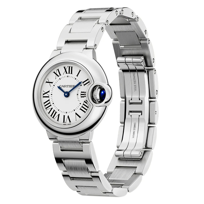 Cartier Montre Ballon Bleu de Cartier 28mm mouvement à quartz boîtier en acier WSBB0067 – Image 4
