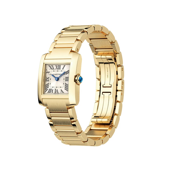 Cartier Montre Tank Francaise Petit Modèle Mouvement Quartz Boîtier Or Jaune 18K WGTA0344 – Image 2