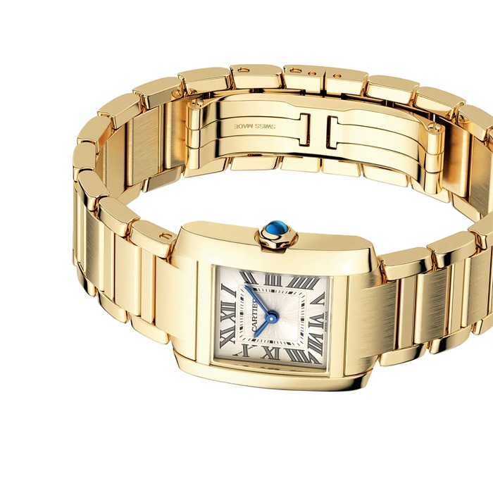 Cartier Montre Tank Francaise Petit Modèle Mouvement Quartz Boîtier Or Jaune 18K WGTA0344 – Image 5