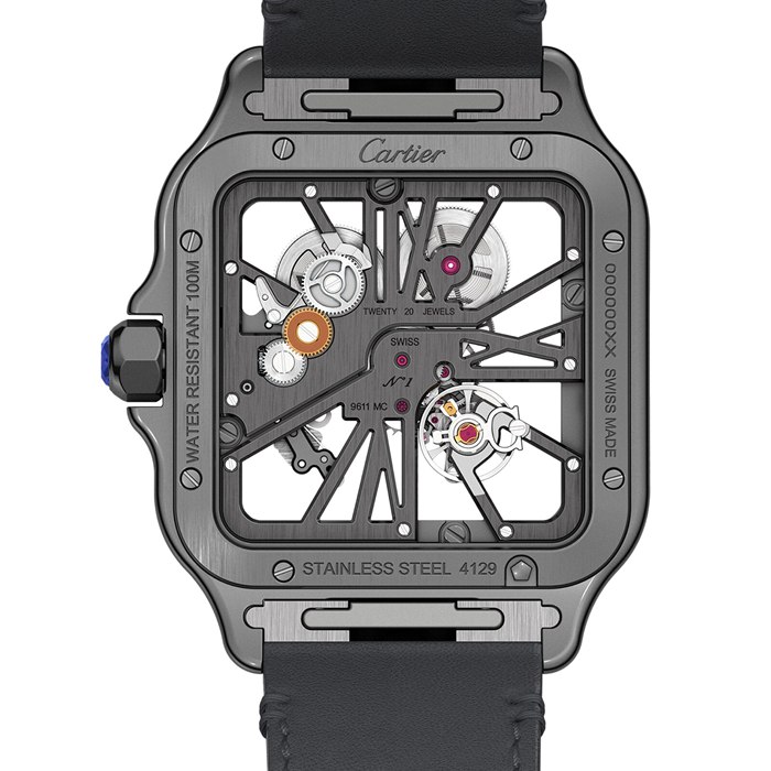 Cartier Santos De Cartier Montre squelette WHSA0009 – Image 4