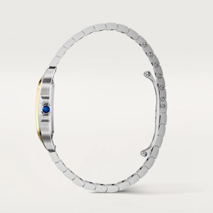 Cartier Santos De Cartier Petit Modèle Quartz Or Jaune Acier W2SA0033 – Image 3