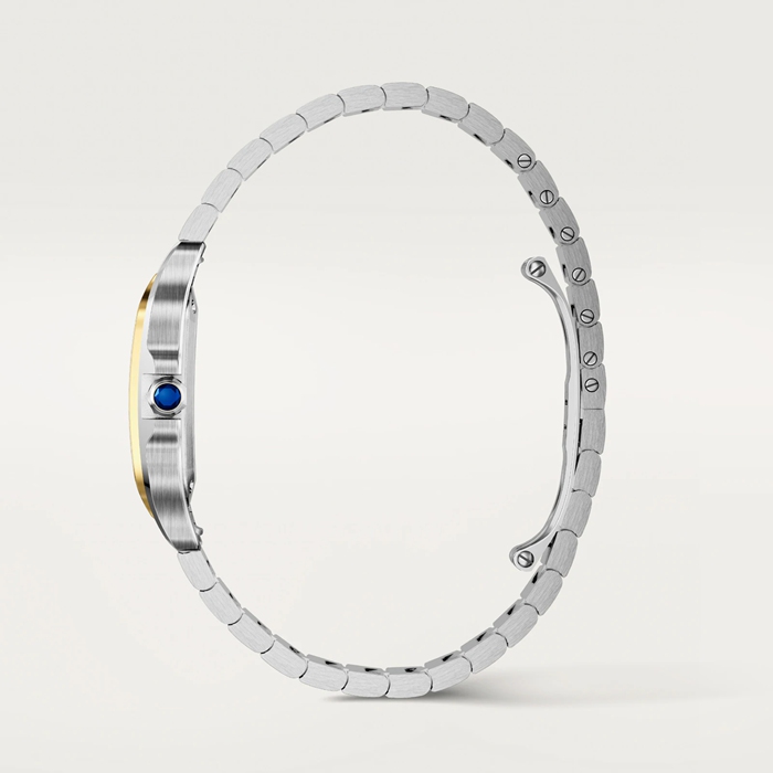 Cartier Santos De Cartier Petit Modèle Quartz Or Jaune Acier W2SA0033 – Image 3