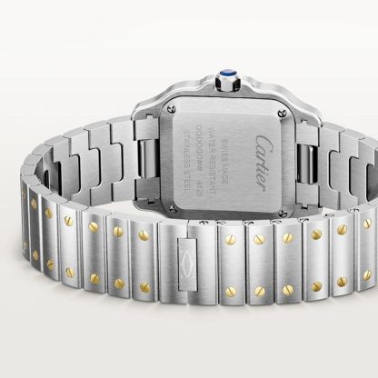 Cartier Santos De Cartier Petit Modèle Quartz Or Jaune Acier W2SA0033 – Image 4