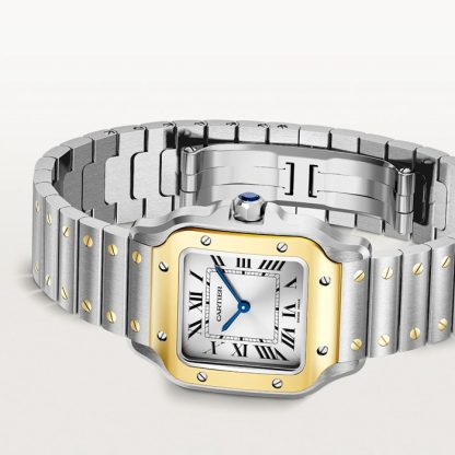 Cartier Santos De Cartier Petit Modèle Quartz Or Jaune Acier W2SA0033 – Image 5