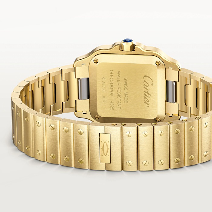 Cartier Santos De Cartier Petit Modèle Quartz Or Jaune WGSA0107 – Image 4
