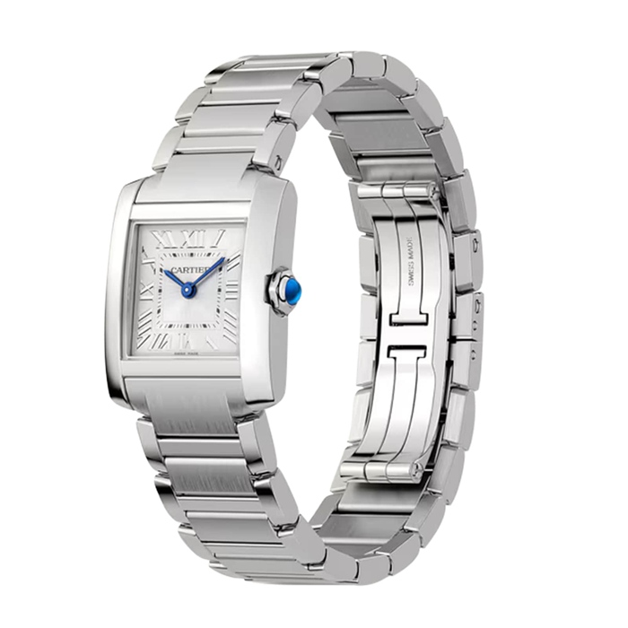 Cartier Tank Française Montre Petit Modèle Mouvement Quartz Acier WSTA0129 – Image 2