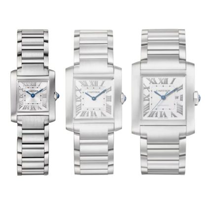 Cartier Tank Française Montre Petit Modèle Mouvement Quartz Acier WSTA0129 – Image 5