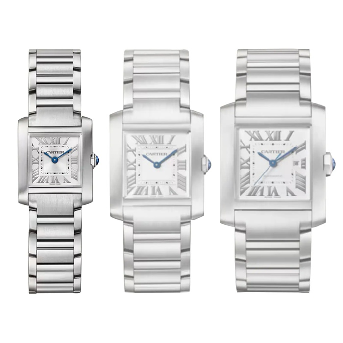 Cartier Tank Française Montre Petit Modèle Mouvement Quartz Acier WSTA0129 – Image 5
