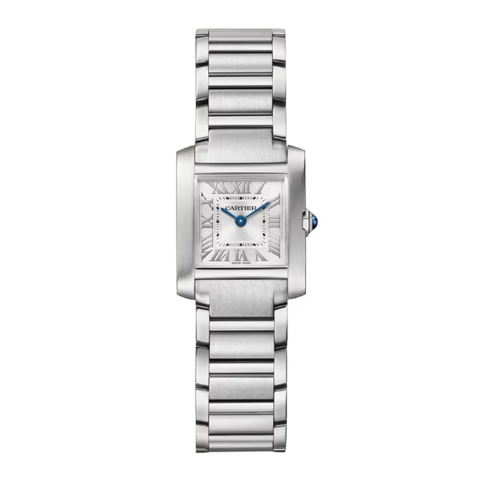 Cartier Tank Française Montre Petit Modèle Mouvement Quartz Acier WSTA0129