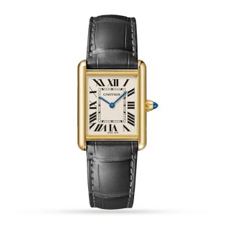 Cartier Tank Louis Cartier Montre Grand Modèle Mouvement Quartz Or Jaune WGTA0067