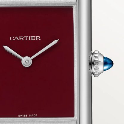 Cartier Tank Montre Must grand modèle Mouvement à quartz à haute autonomie Boîtier en acier WSTA0113 – Image 2