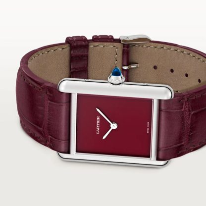 Cartier Tank Montre Must grand modèle Mouvement à quartz à haute autonomie Boîtier en acier WSTA0113 – Image 3
