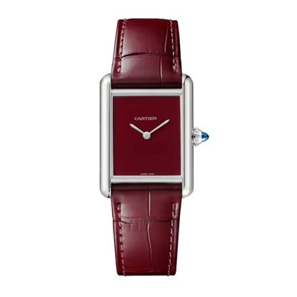 Cartier Tank Montre Must grand modèle Mouvement à quartz à haute autonomie Boîtier en acier WSTA0113