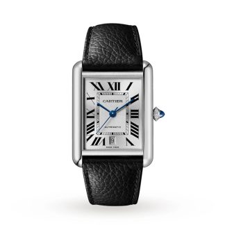 Cartier Tank Must Extra-Large Modèle Mouvement Automatique Acier Cuir WSTA0040