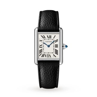 Cartier Tank Must Grand Modèle Mouvement Quartz Acier Cuir WSTA0041