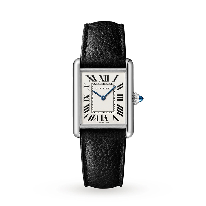 Cartier Tank Must Grand Modèle Mouvement Quartz Acier Cuir WSTA0041