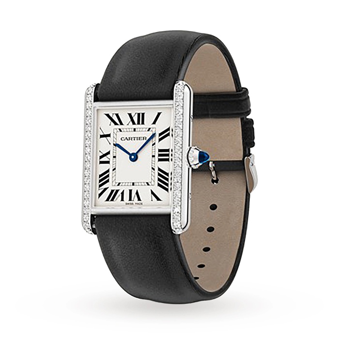 Cartier Tank Must Watch Grand Modèle Mouvement Quartz Acier Diamants W4TA0030 – Image 2