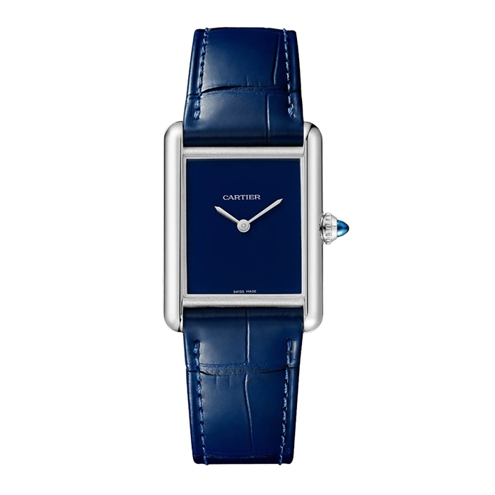 Cartier Tank Must Watch Grand Modèle Mouvement à Quartz Boîtier Acier WSTA0055