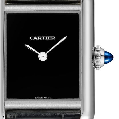 Cartier Tank Must Watch Petit Modèle Mouvement Quartz Boîtier Acier WSTA0071 – Image 5