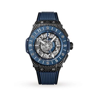 Hublot Big Bang Unico Gmt Carbon Blue Ceramic Automatic 45mm 471.QL.7127.RX
