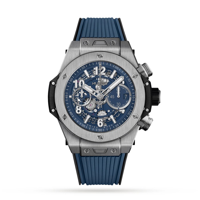 Hublot Big Bang Unico Titanium Blue 44mm Montre Homme 421.NX.5170.RX